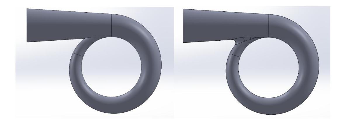 Screenshot of Parametric Volute Tongue Fillet project